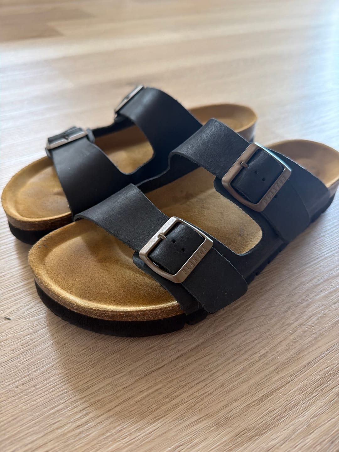 Customer photo review of Barna Two-Strap Sandal in Black