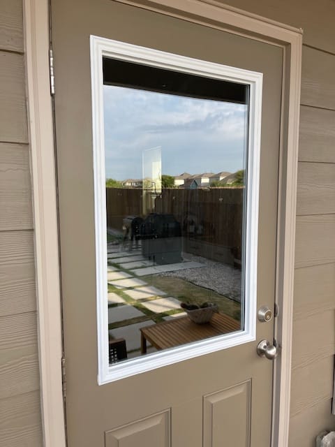 Customer photo review of Clear 1 Lite Glass and Frame Kit (Tall Full Lite)