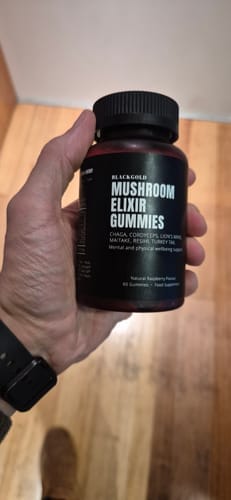 Customer photo review of Mushroom Elixir Gummies