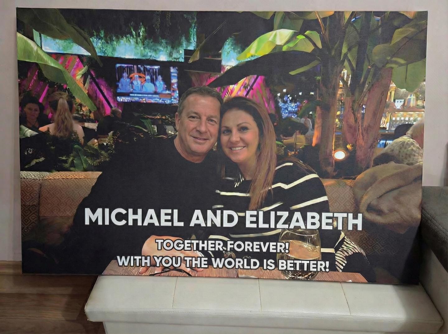 Customer photo review of Personalized Canvas with Your Photo - Meaningful Gift for Mom