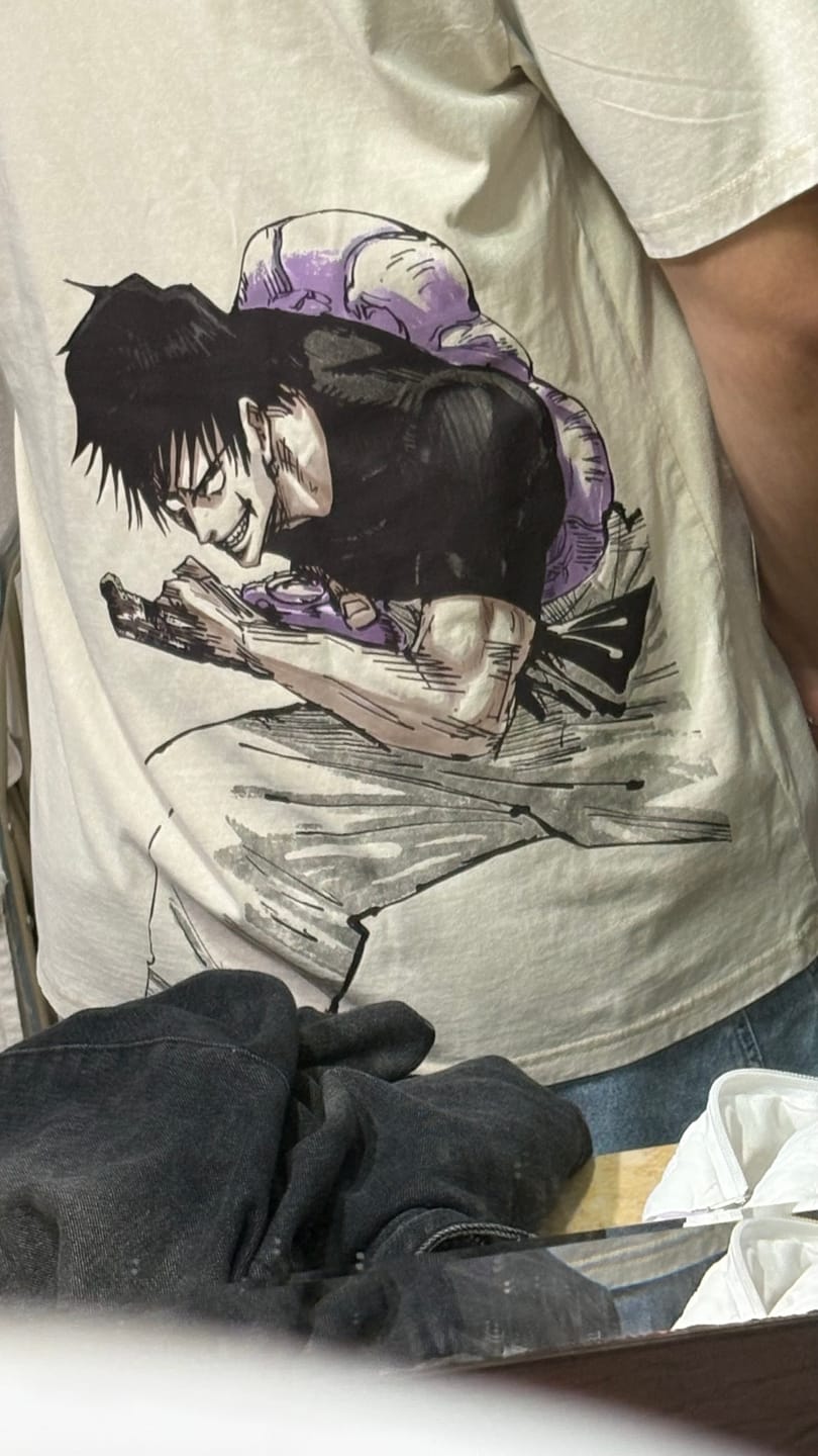 Customer photo review of Camisa Toji Fushiguro - Jujutsu Kaisen