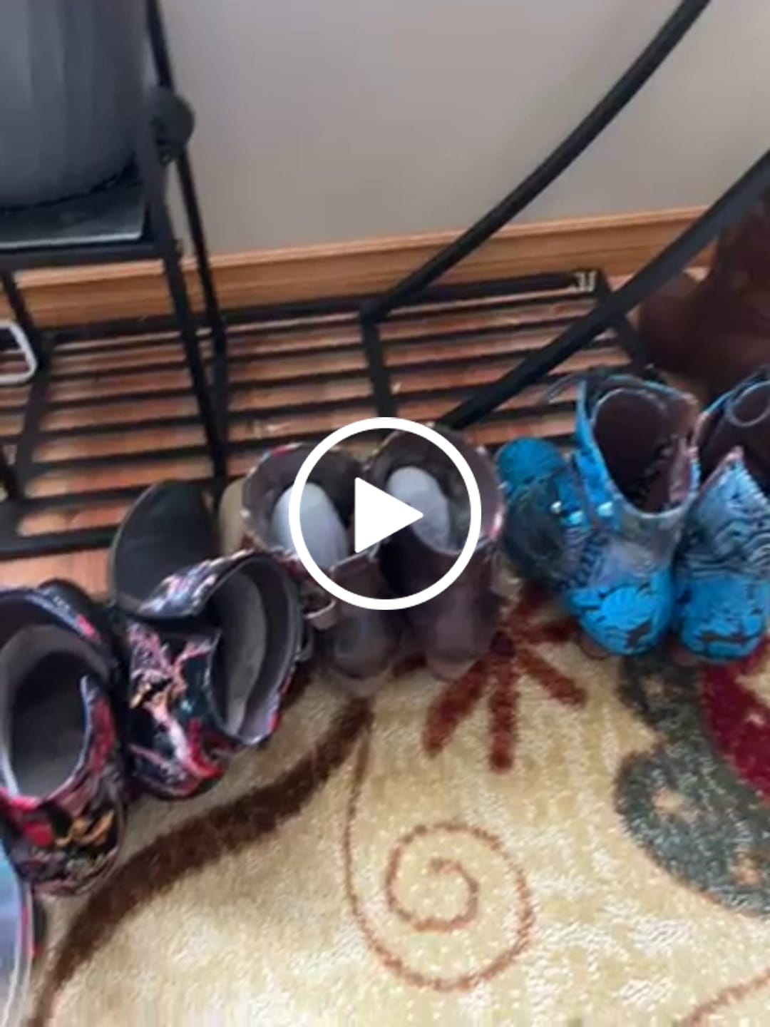 Customer video review of Floral Grace Ankle Boots