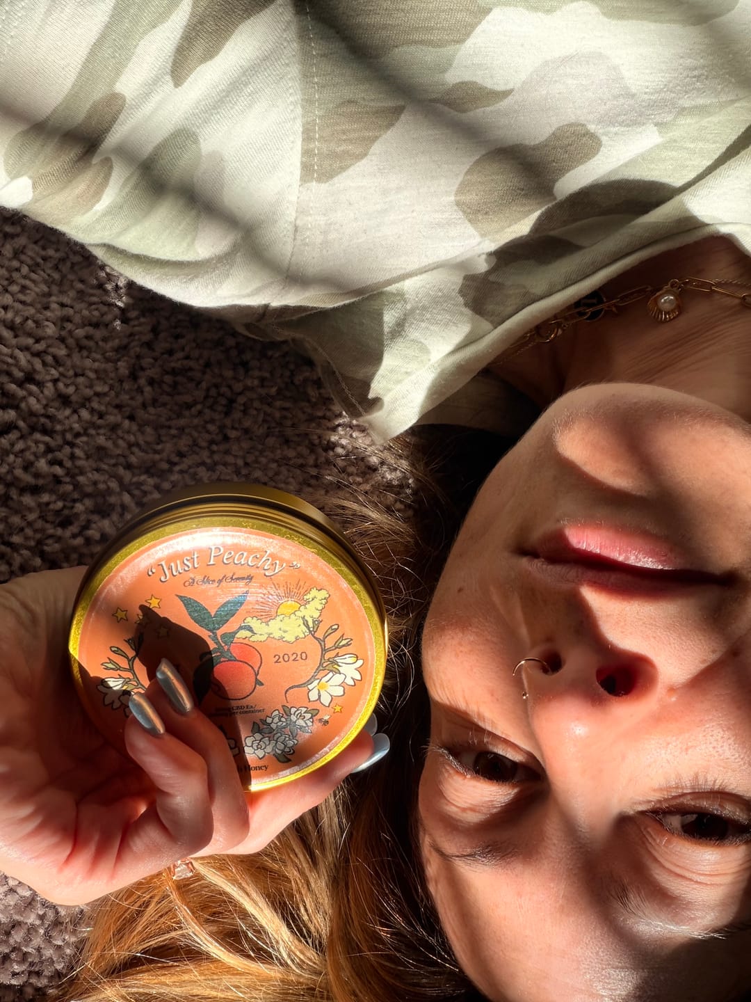 Customer photo review of "Just Peachy" CBD Gummies