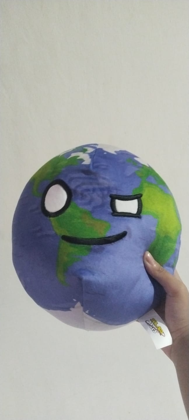 Customer photo review of The SolarBalls Earth Plush