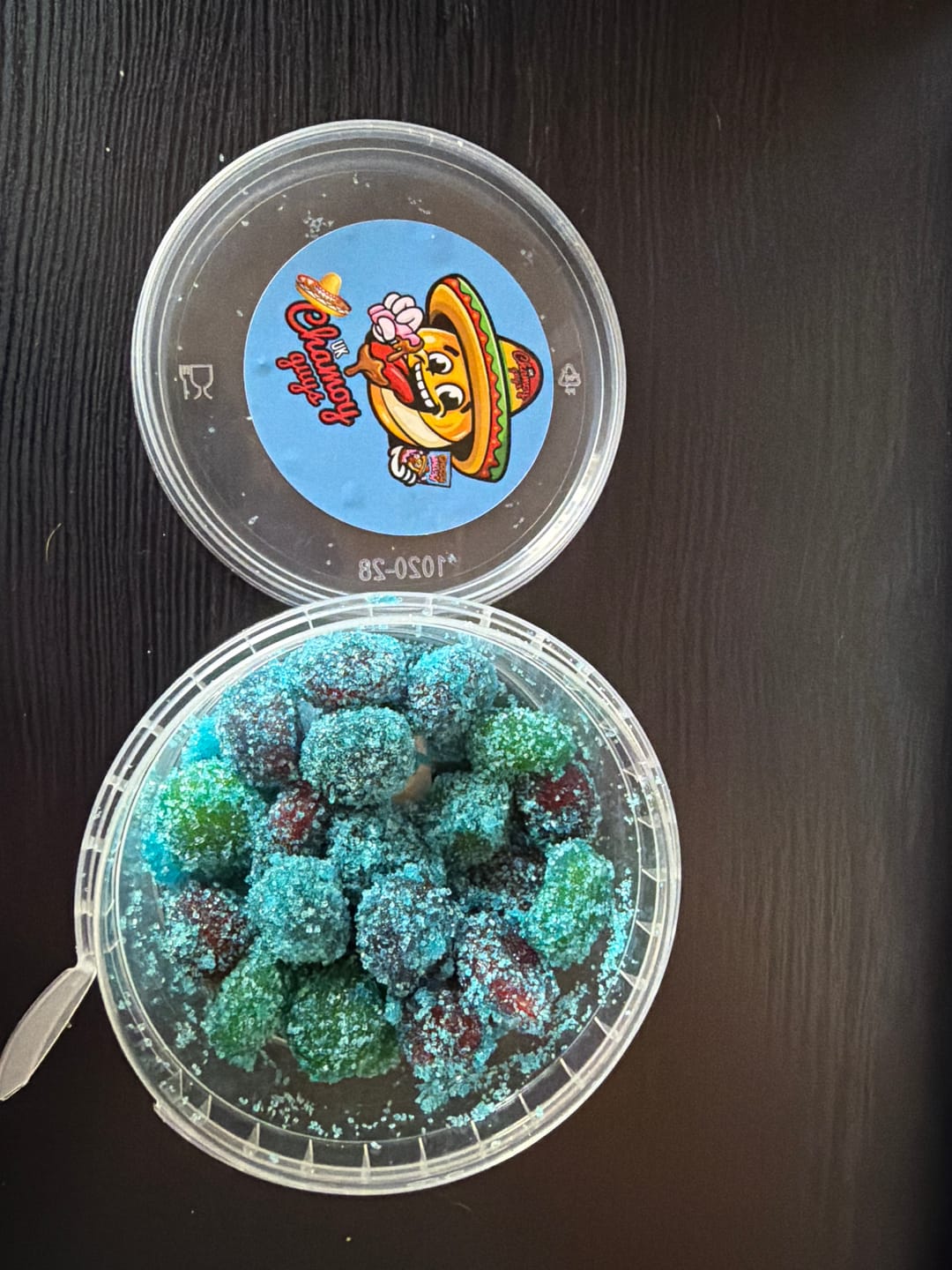Customer photo review of Blue Raspberry GUSHERS - PICK YOUR SIZE
