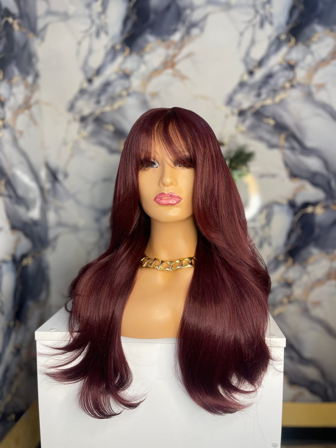 Customer photo review of Outre Glueless HD Lace Front Wig - CASTINE