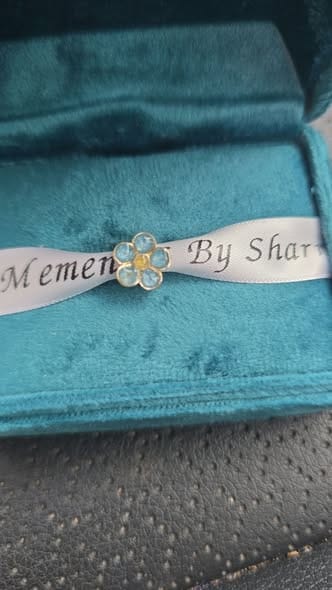 Customer photo review of Flower Keepsake Charm