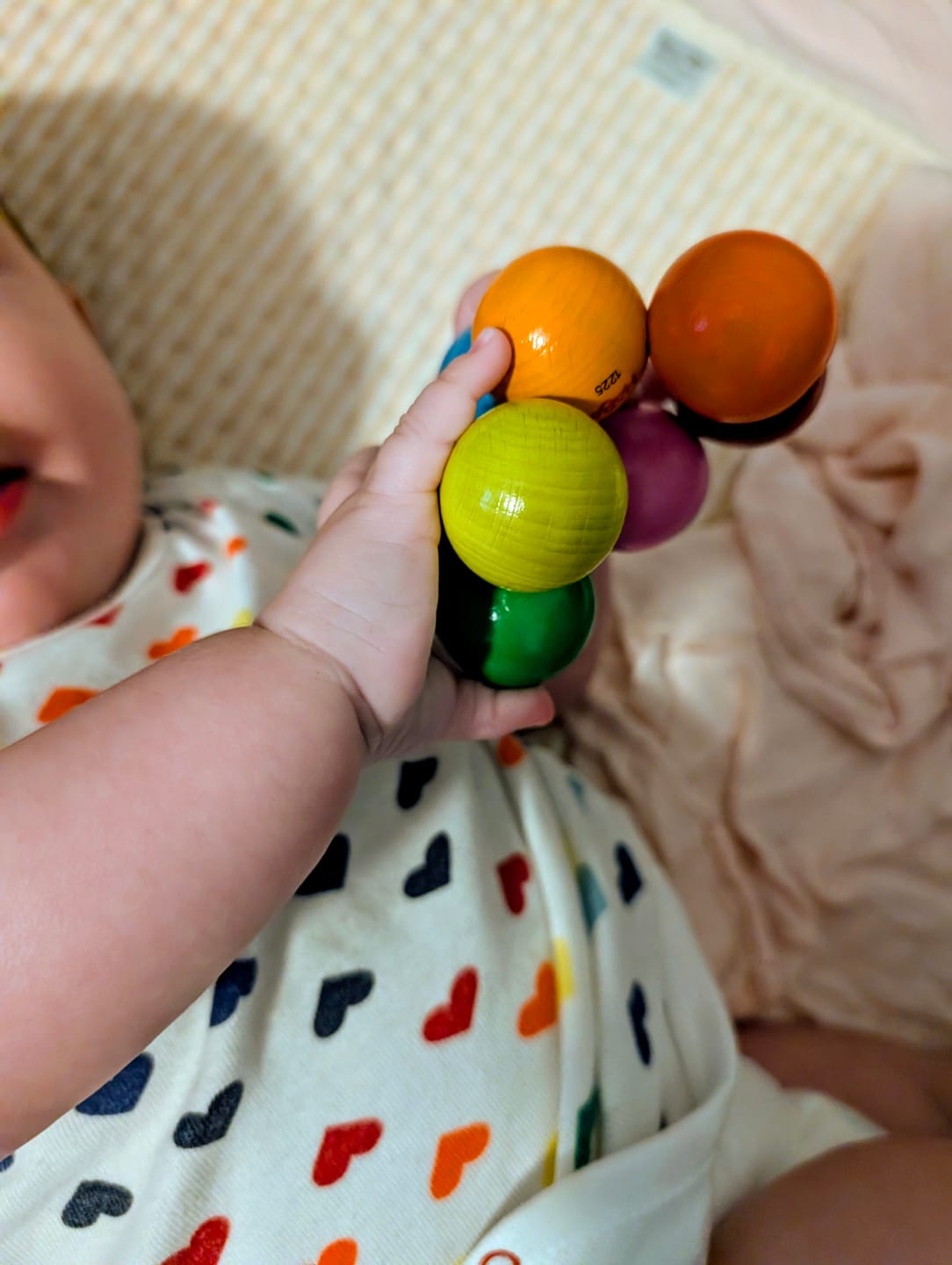 Customer photo review of Magica Wooden Grasping and Teething Toy