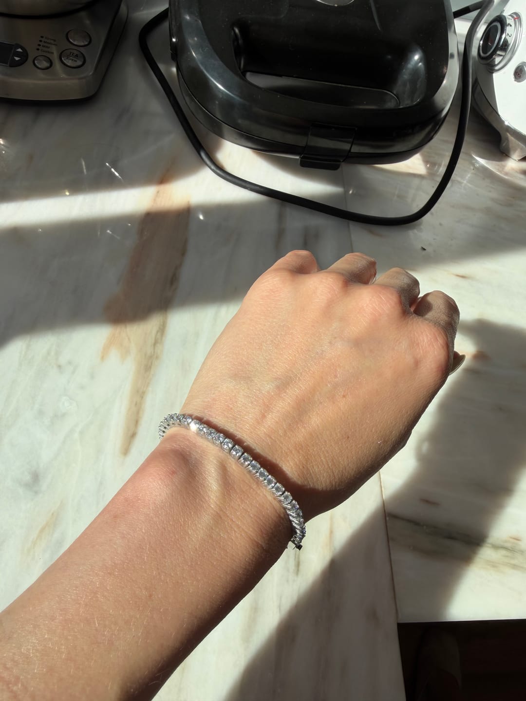 Customer photo review of Luxe Tennis Bracelet