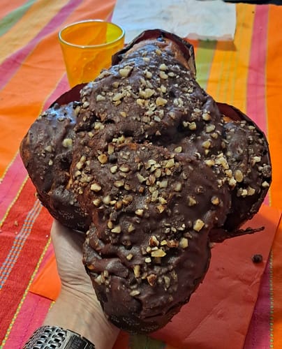Customer photo review of Rondinella Dolce di Pasqua - Gocce di cioccolato e glassa fondente con nocciole  BIO 600g - Fermaggio®