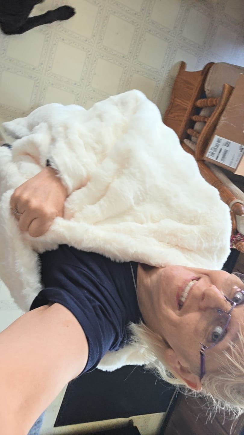 Customer photo review of Cloud Throw Blanket