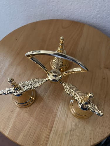 Customer photo review of Three or Four Brass Sanctuary Bells
