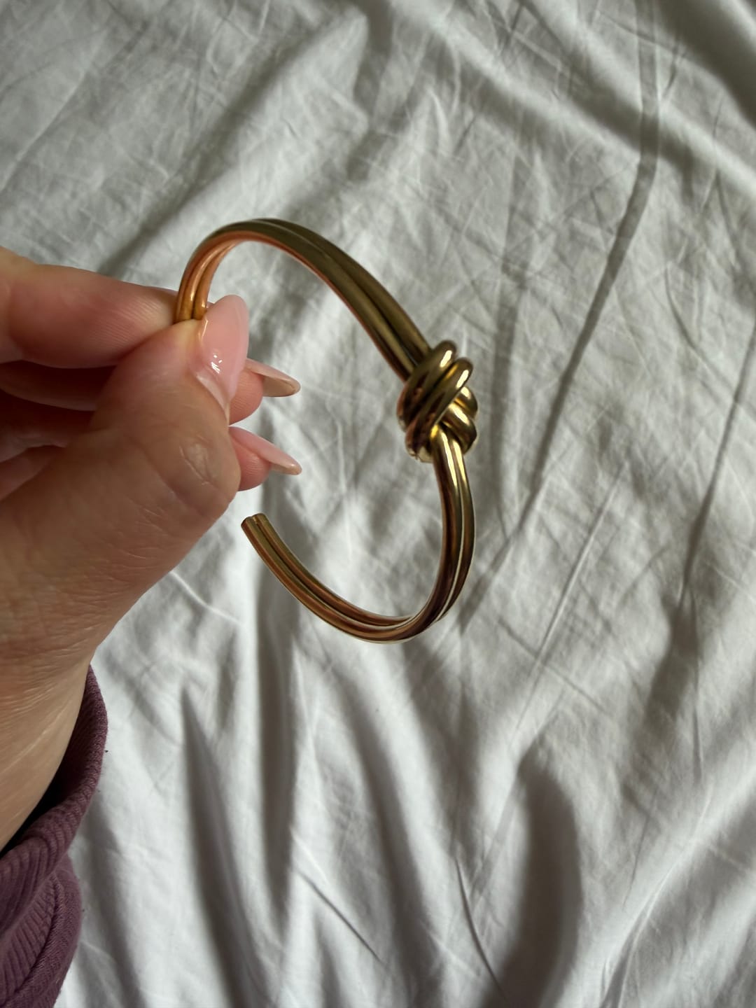 Customer photo review of Knot Bangle
