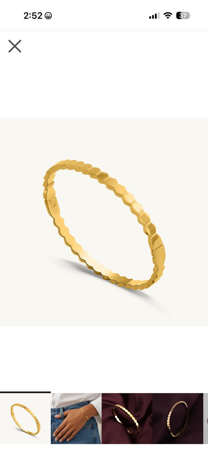 Customer photo review of Modern Mosaic Bangle Bracelet