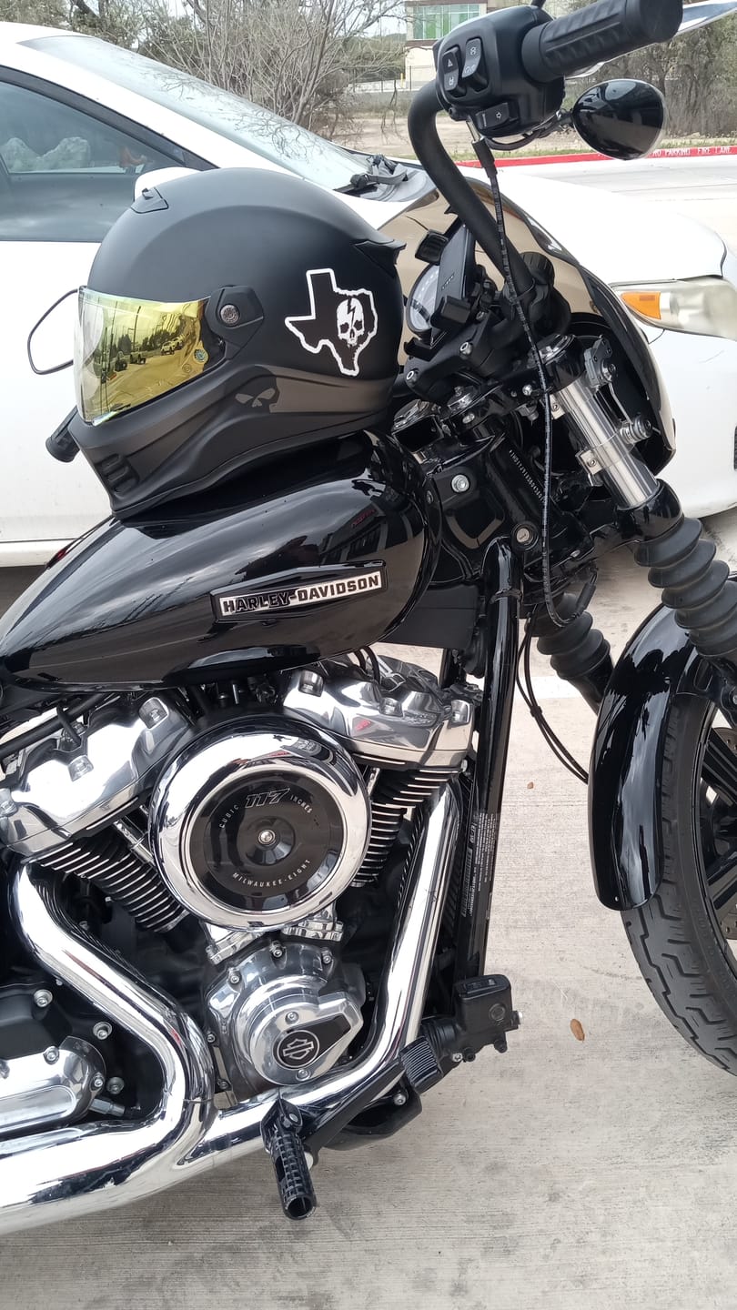 Customer photo review of SKULL LOGO STATE STICKERS