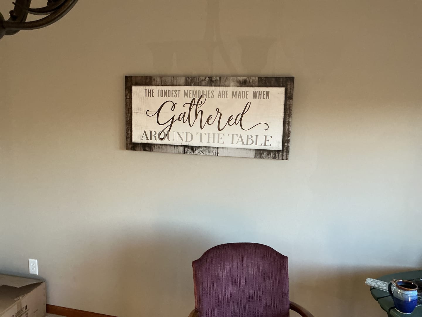 Customer photo review of Home Wall Art: The Fondest Memories (Wood Frame Ready To Hang)