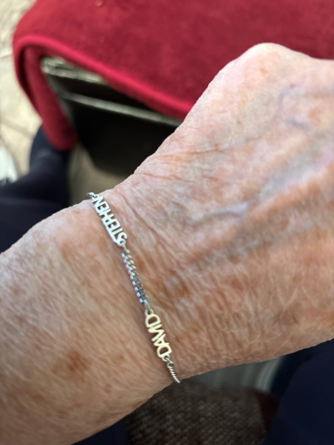 Customer photo review of Custom Name Bracelet