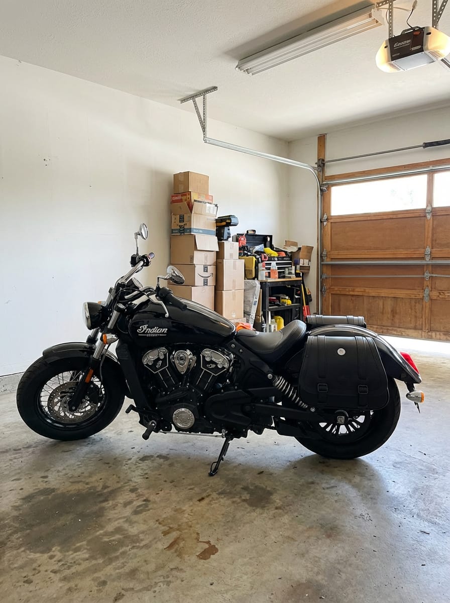Customer photo review of 25L - SpiritBlade Large Indian Scout Sixty Classic 2025+ Leather Motorcycle Saddlebags