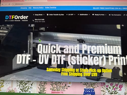 Customer photo review of Gang Sheet (Builder)