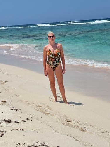 Customer photo review of Honey Butterfly Cut Out One Piece