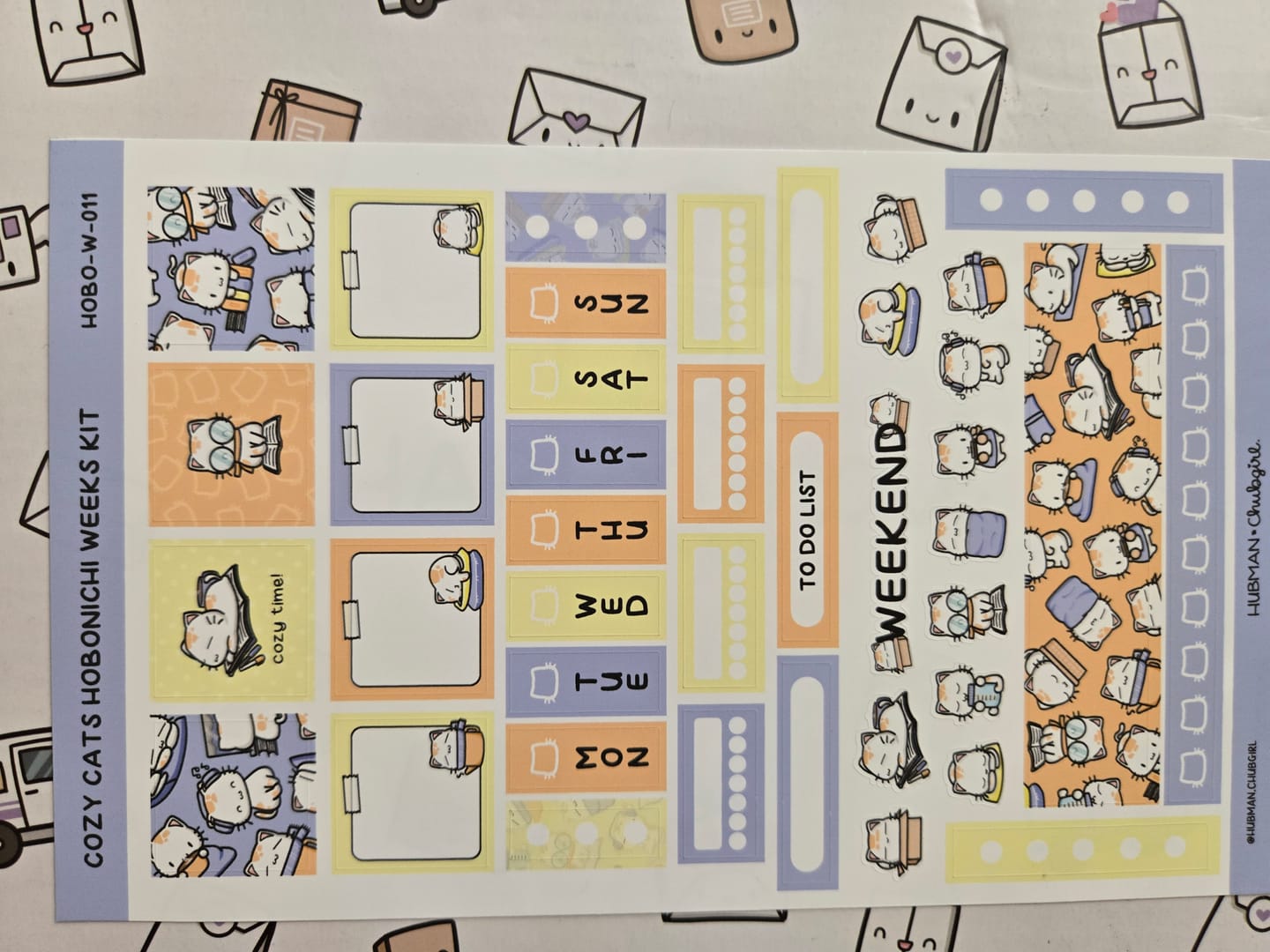 Customer photo review of Cozy Cats Theme Hobonichi Weeks Kit