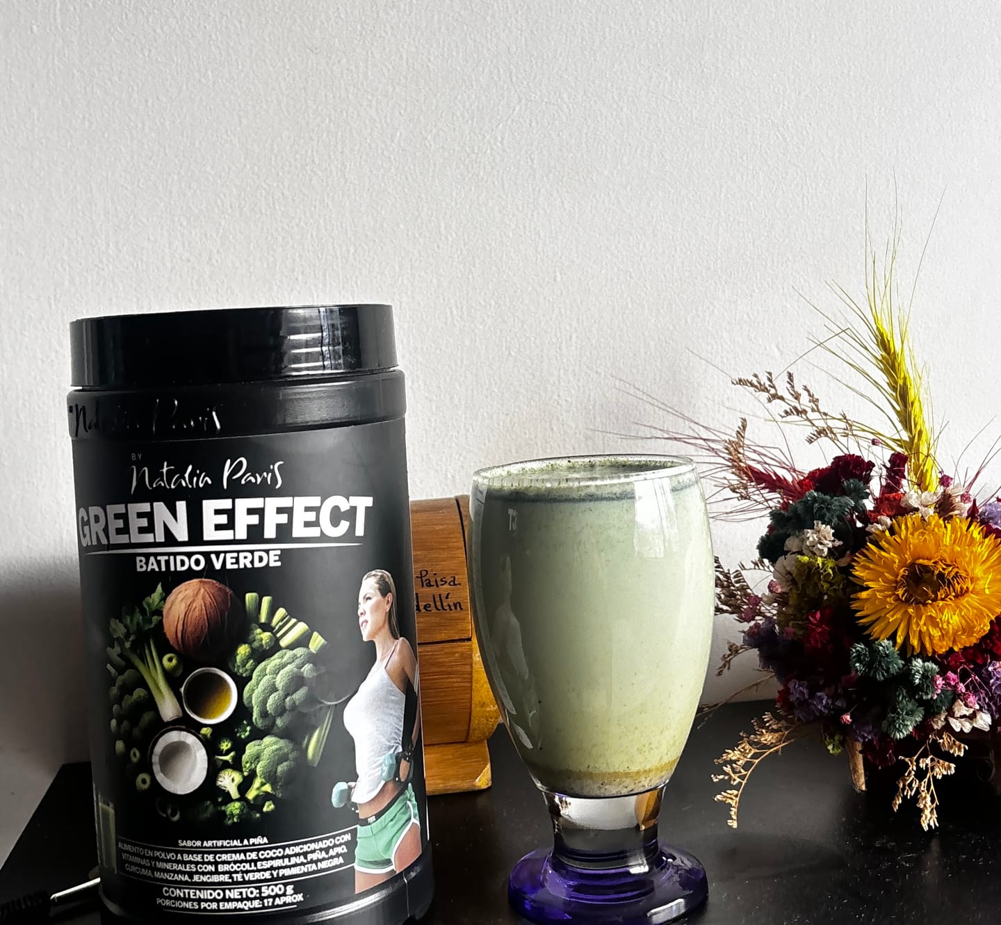 Customer photo review of Batido Verde Quemador Green Effect by Natalia Paris x 500 g