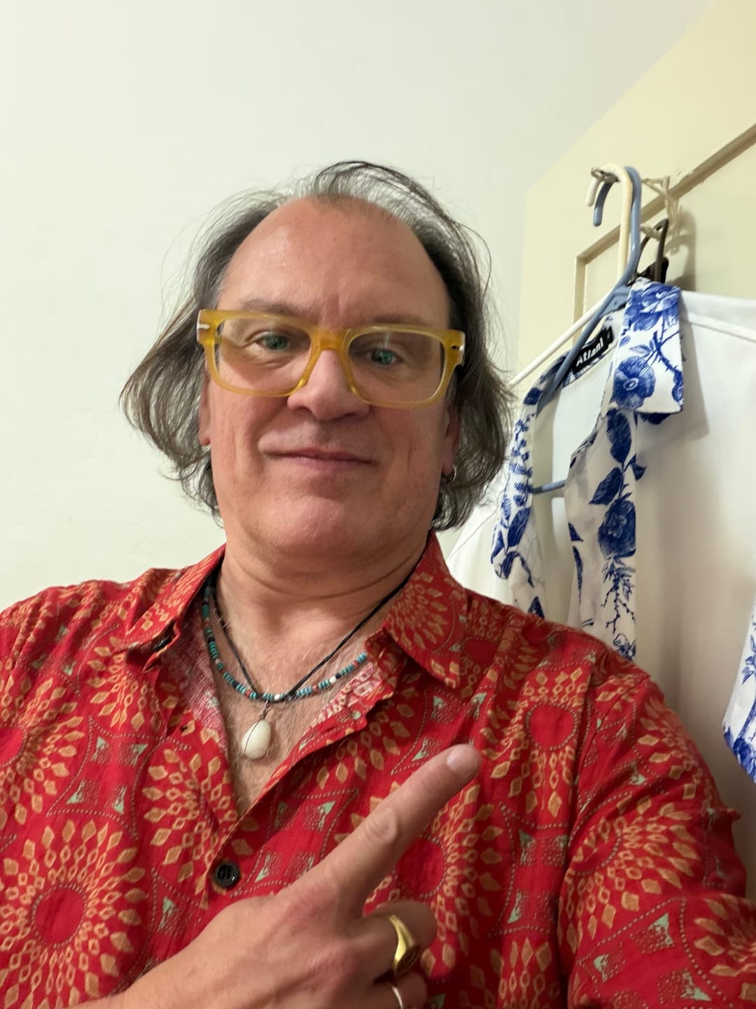 Customer photo review of Men's Cotton 70s Leisure Vintage Short Sleeve Shirt
