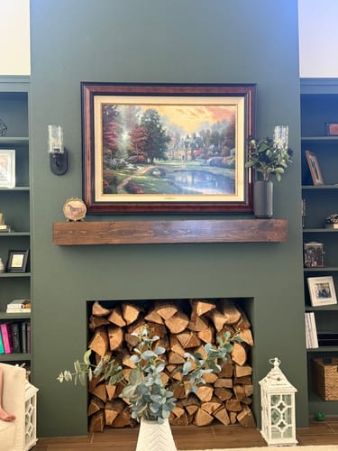 Customer photo review of Rustic Mantels