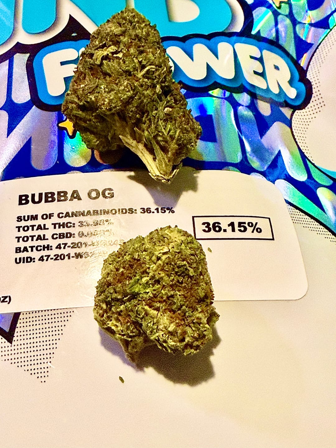 Customer photo review of Bubba OG - 28 Grams - Indica