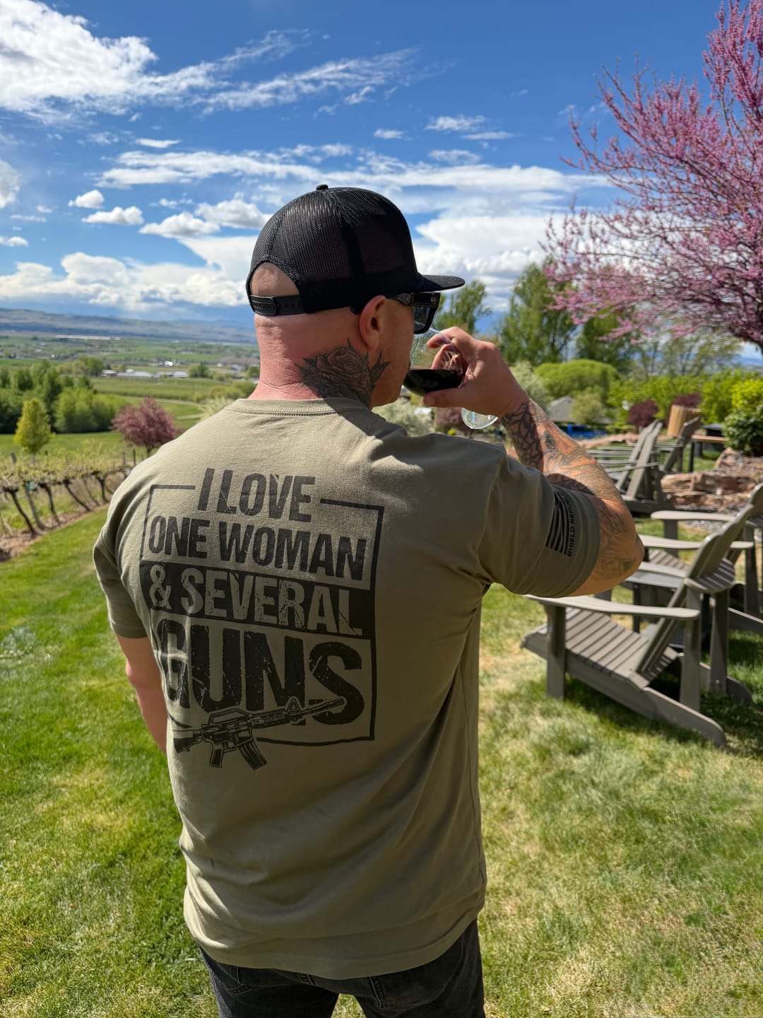 Customer photo review of I Love One Woman & Several Guns