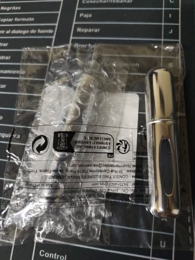 Customer photo review of Pocket Travel Perfume Refill Atomizer