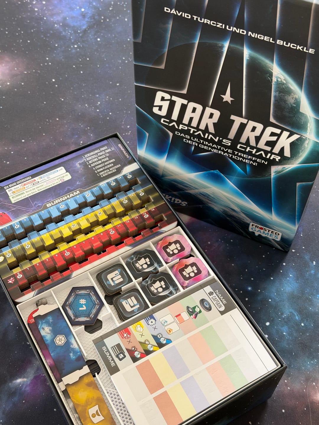 Customer photo review of "STAR TREK: CAPTAIN'S CHAIR" Premium Insert [Grundspiel]