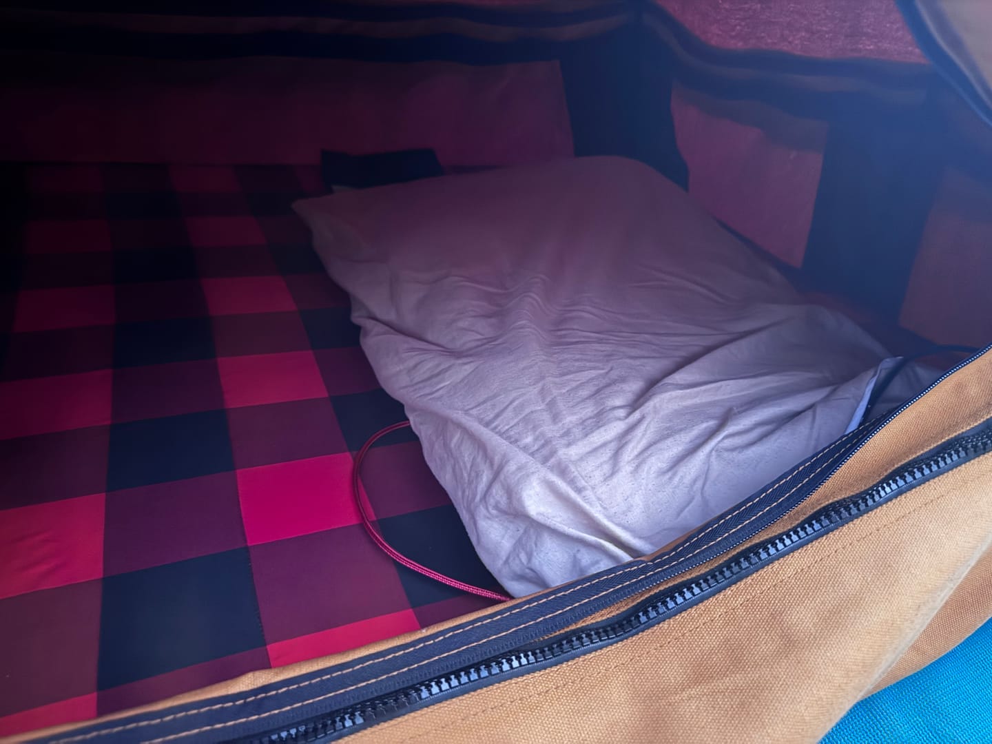 Customer photo review of FOAM PAD + PLAID COVER