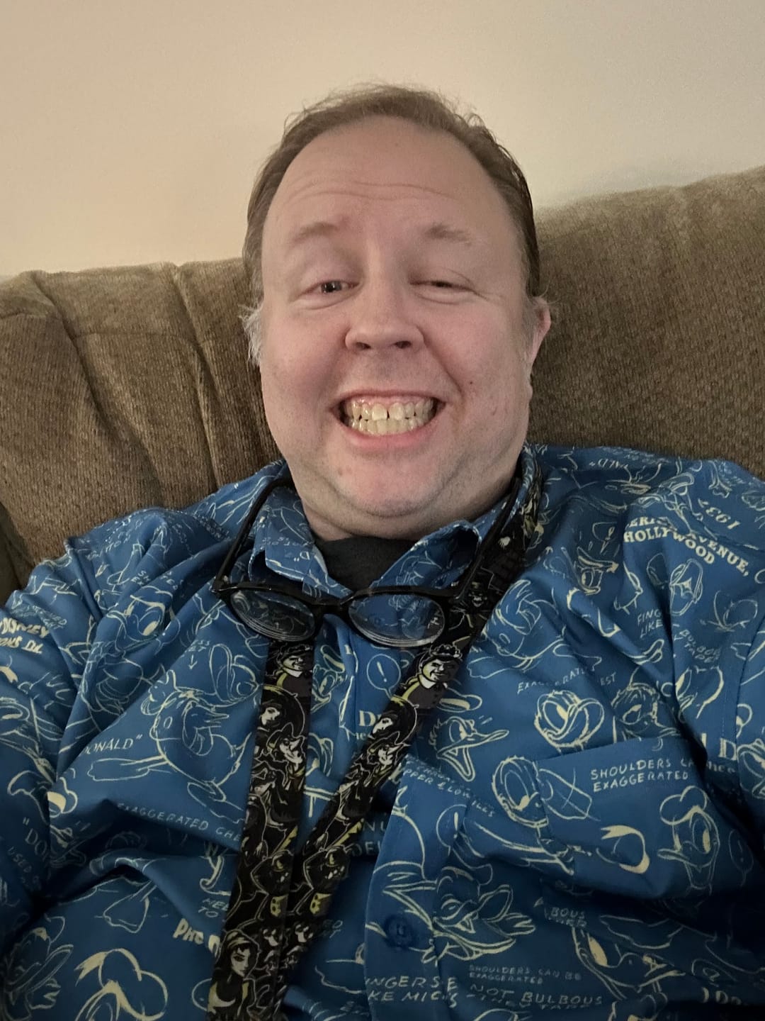 Customer photo review of Disney’s Donald Duck "Designing Donald" – Performance Hoodie