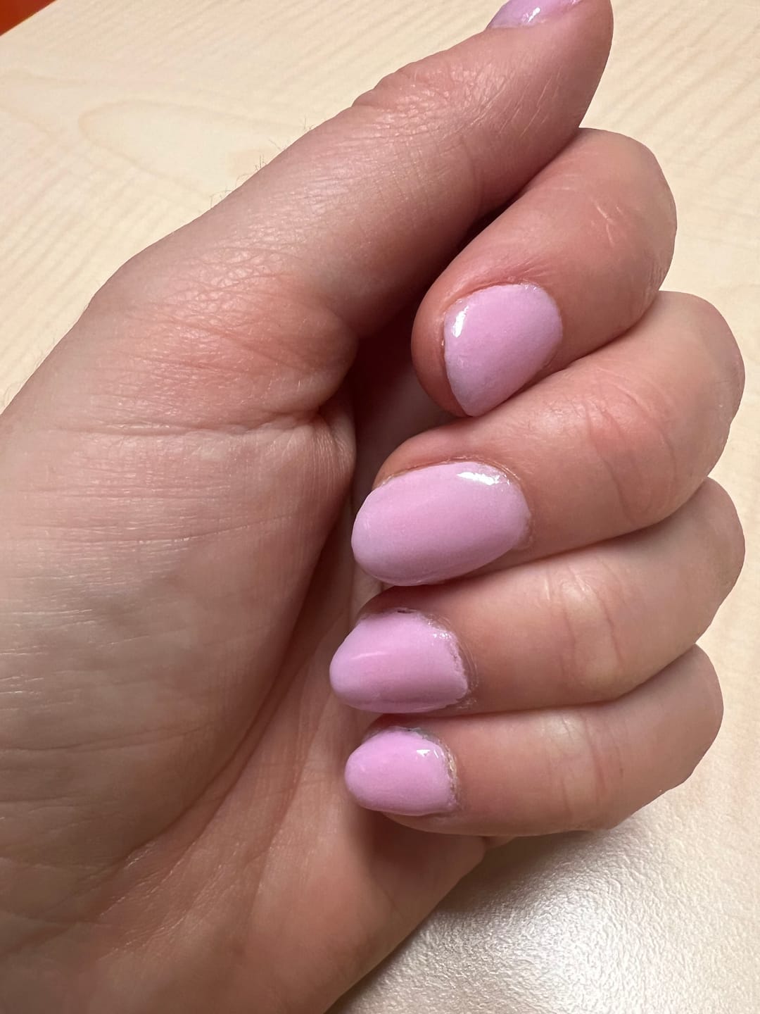 Customer photo review of Baby Pink Dipping Powder