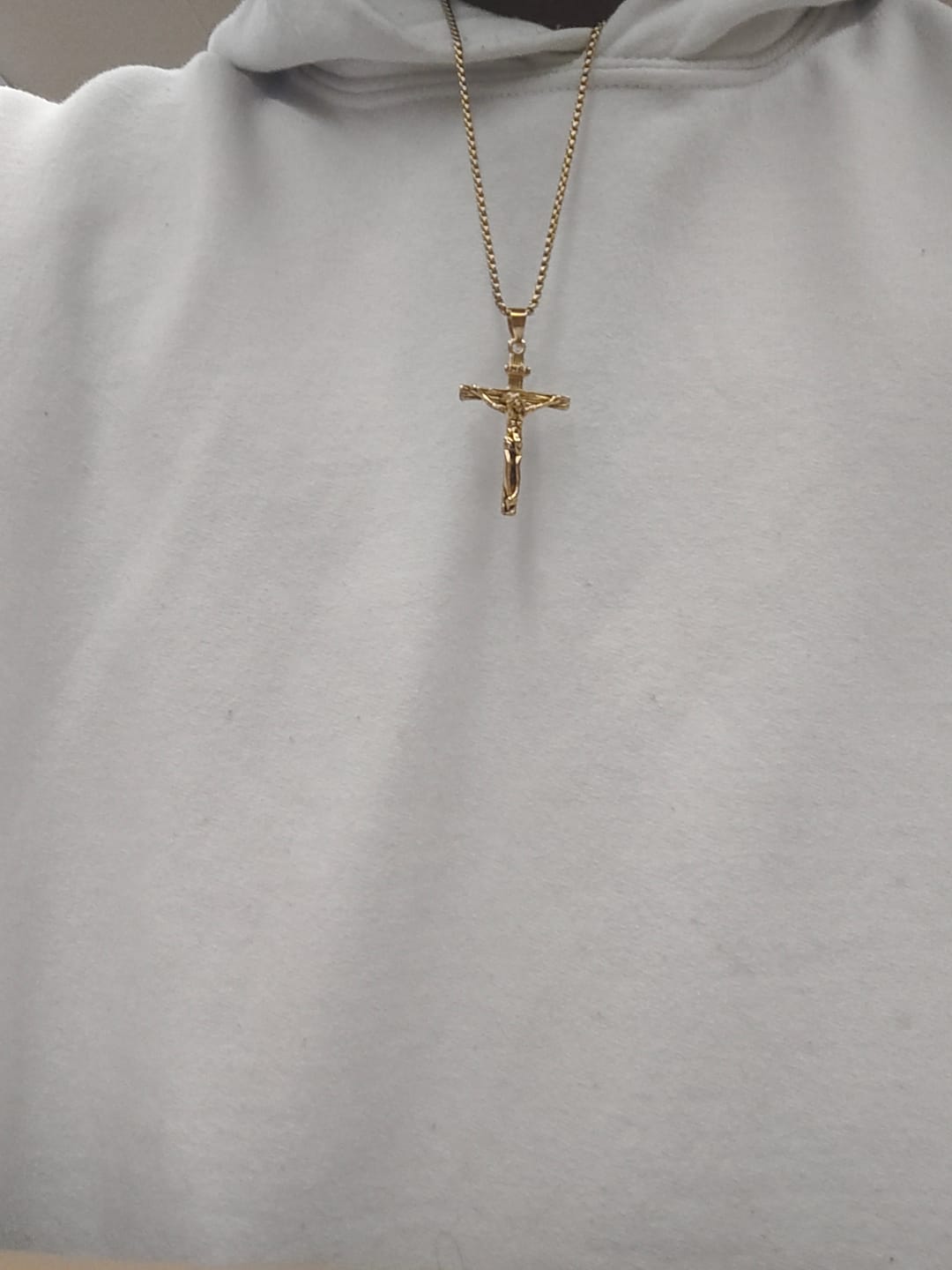 Customer photo review of FREE Today: Christ Jewelry Crucifix Pendant Charm Necklace