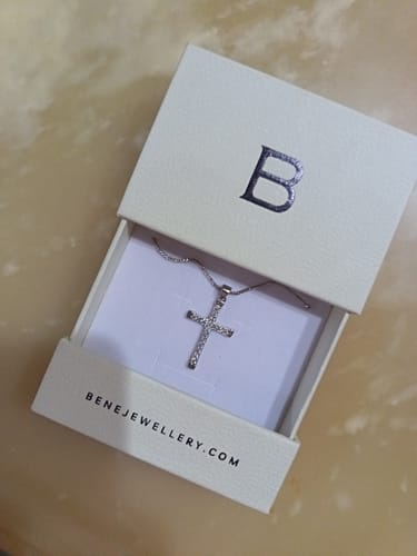 Customer photo review of Leona Cross Necklace