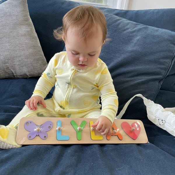 Customer photo review of Personalized Wooden Name Puzzle