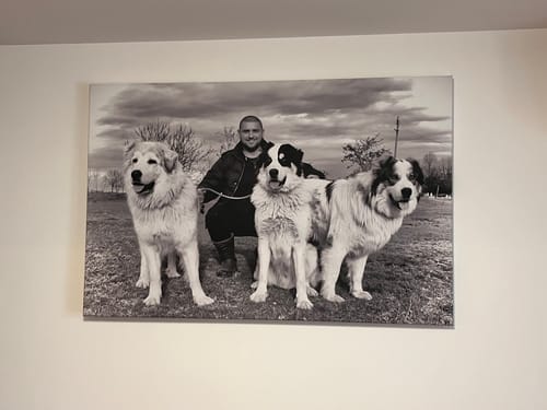 Customer photo review of Personalized Canvas with Your Photo - Meaningful Gift for Mom