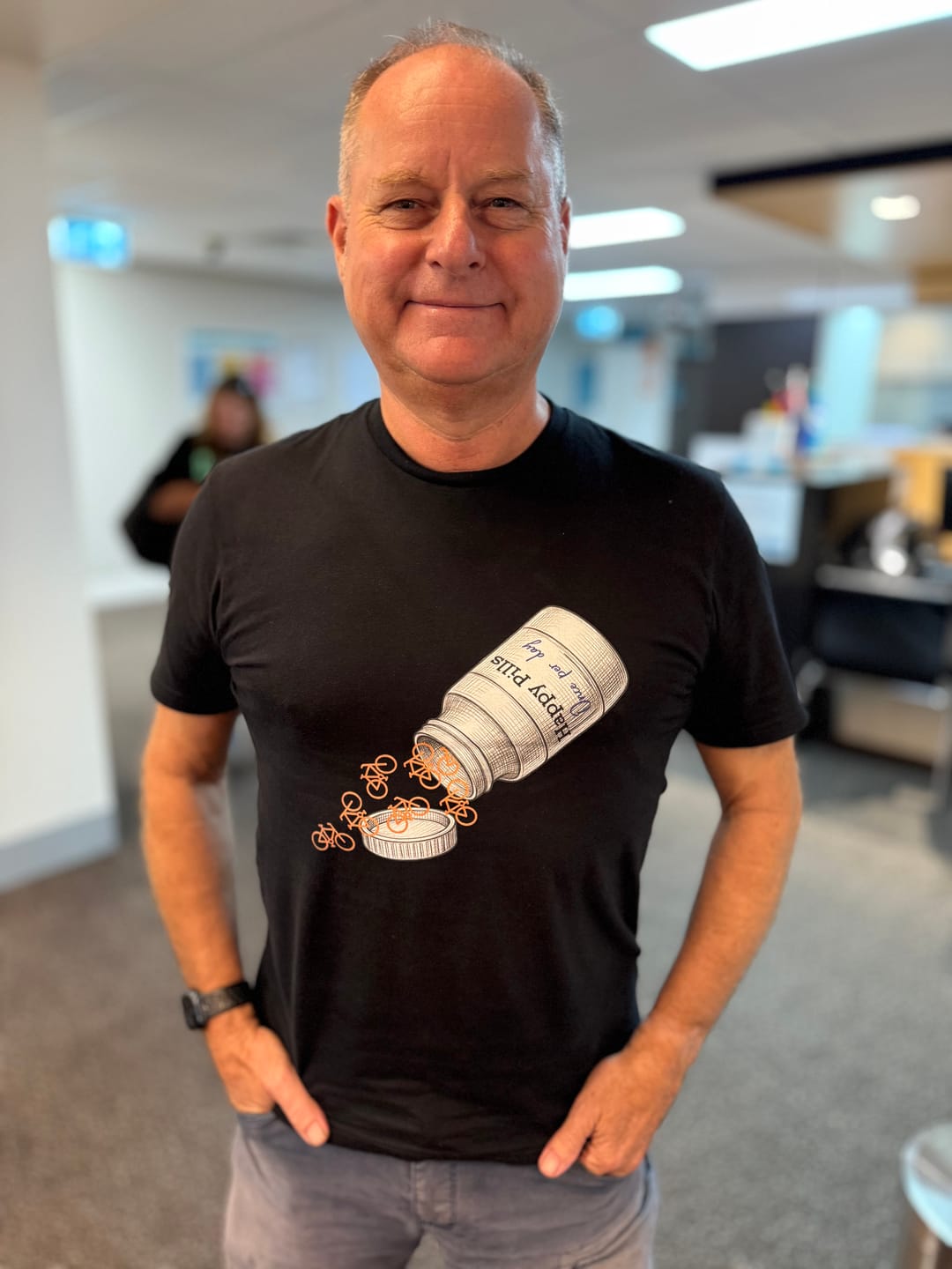 Customer photo review of Happy Pills T-Shirt