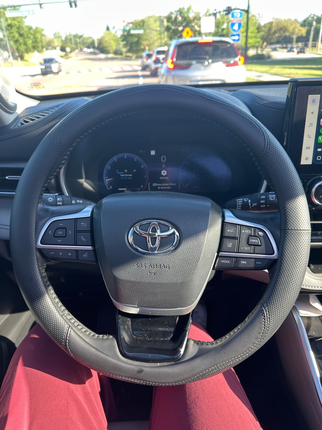 Customer photo review of Premium Leather Custom Car Steering Wheel Cover 2025 Update Version, 4 Styles, 15 inches Outer Diameter