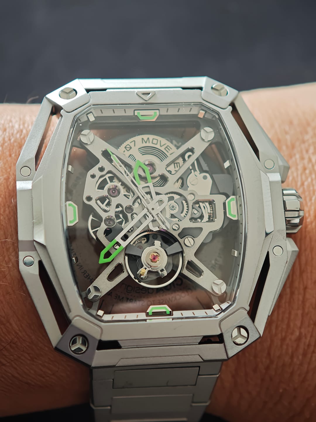 Customer photo review of Reloj Ciga Design Z Series City Hunter Automático Acero 43mm Plateado