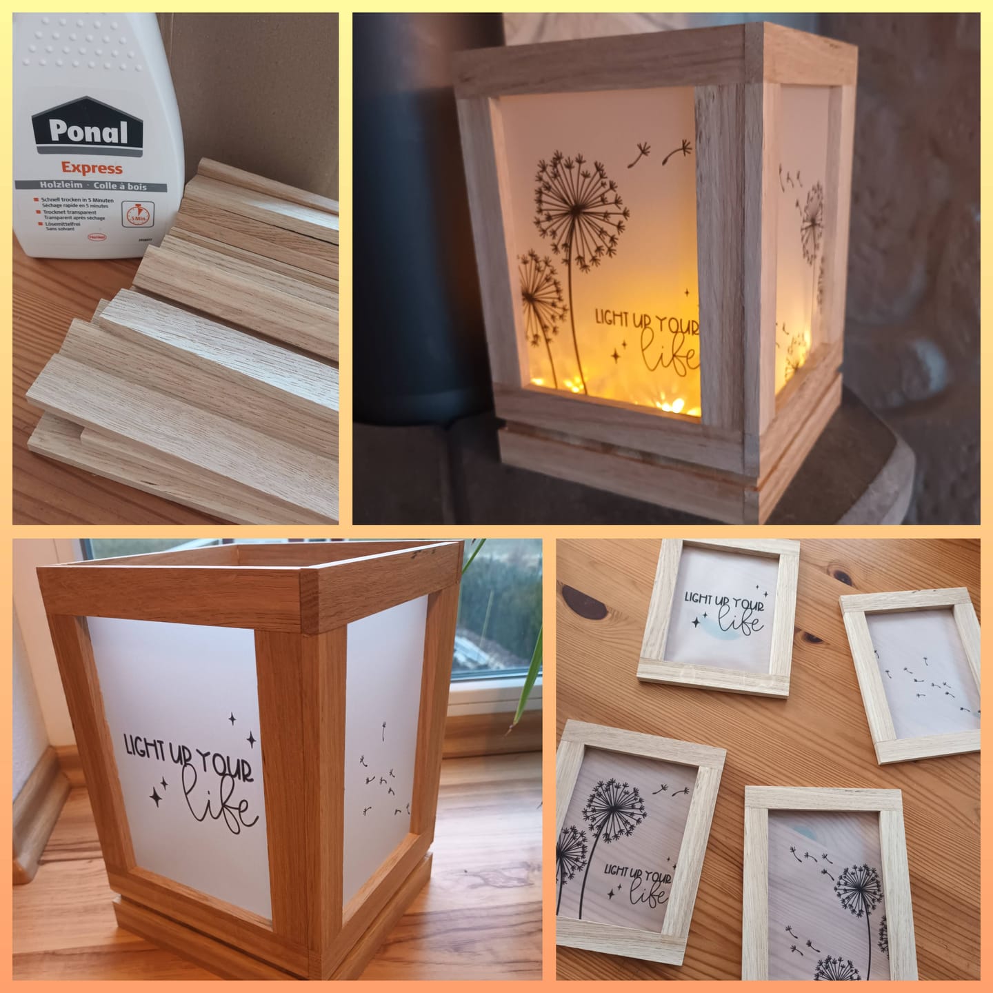 Customer photo review of Laterne PDF - Pusteblumen