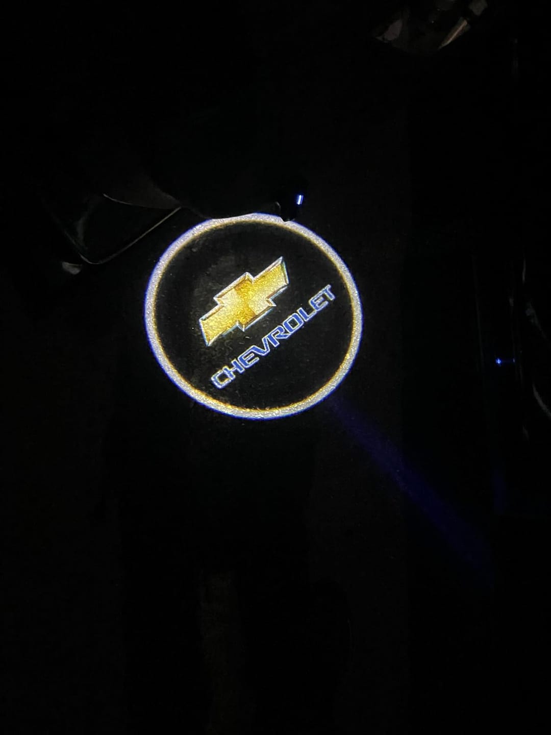 Customer photo review of Bright Car Door LED Logo Light Kits