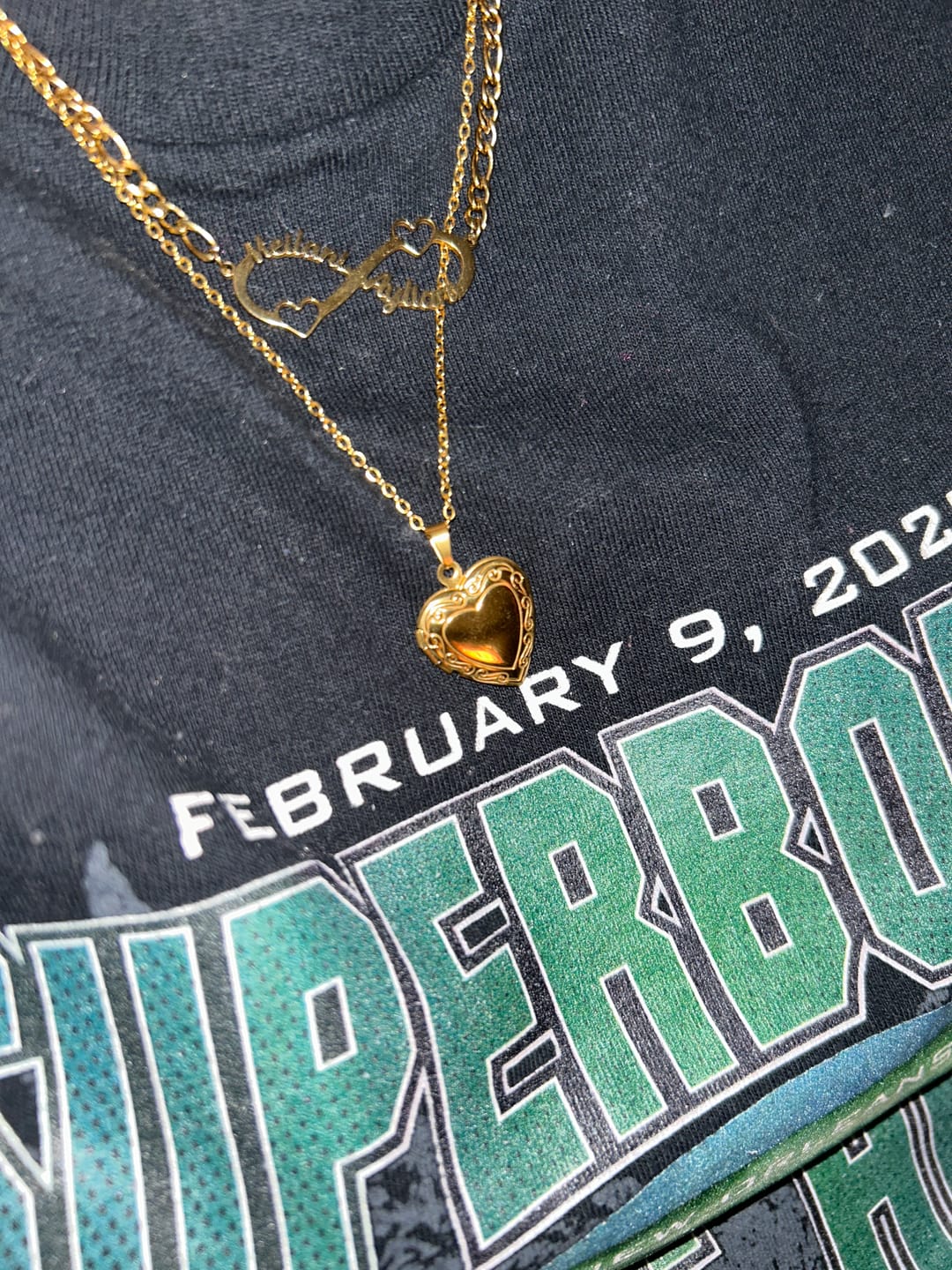 Customer photo review of Heart Locket Necklace Photo Pendant