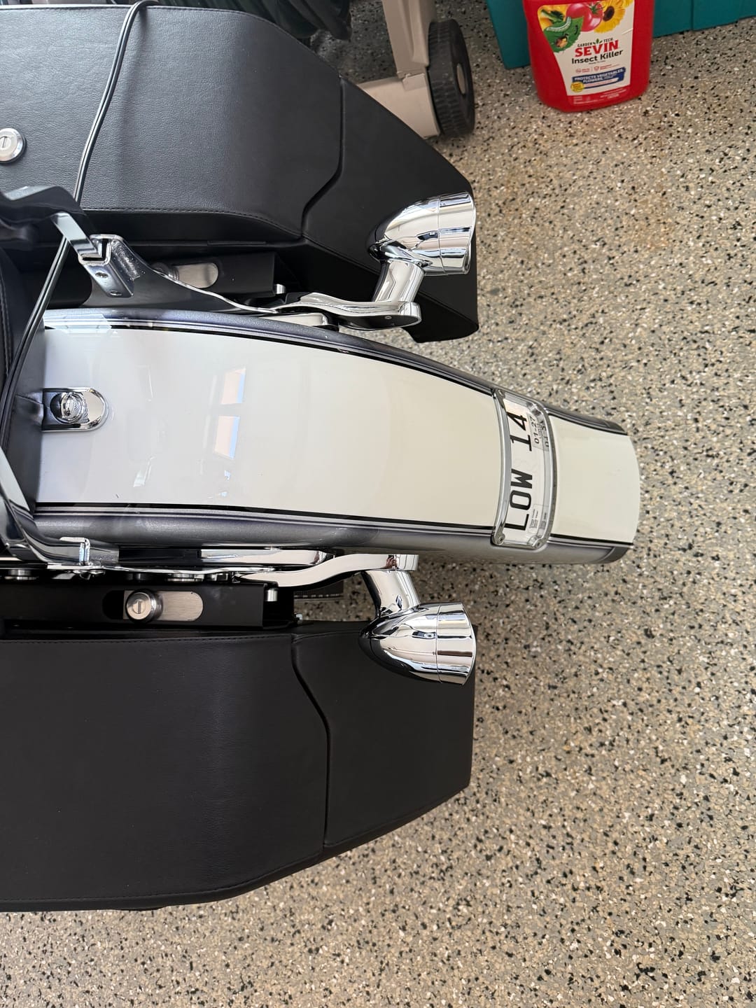 Customer photo review of 42L - Baldur Extra Large Leather Wrapped Motorcycle Hard Saddlebags for Harley Softail Heritage FLSTC/I