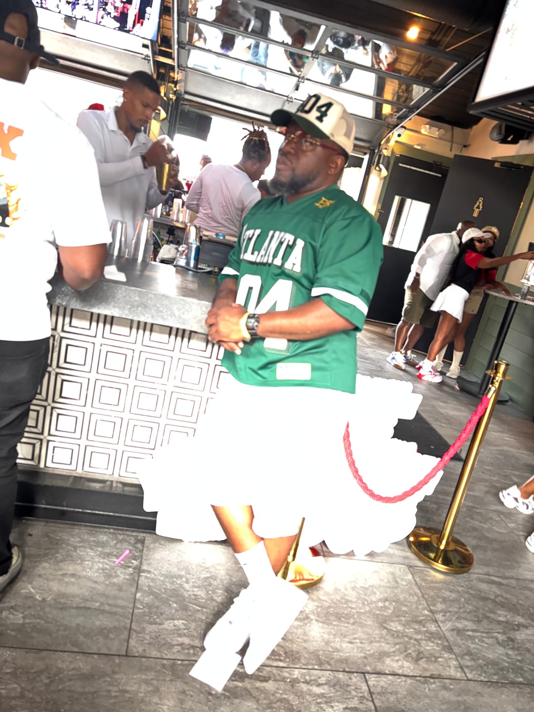 Customer photo review of 404 Cream/Green Trucker Hat