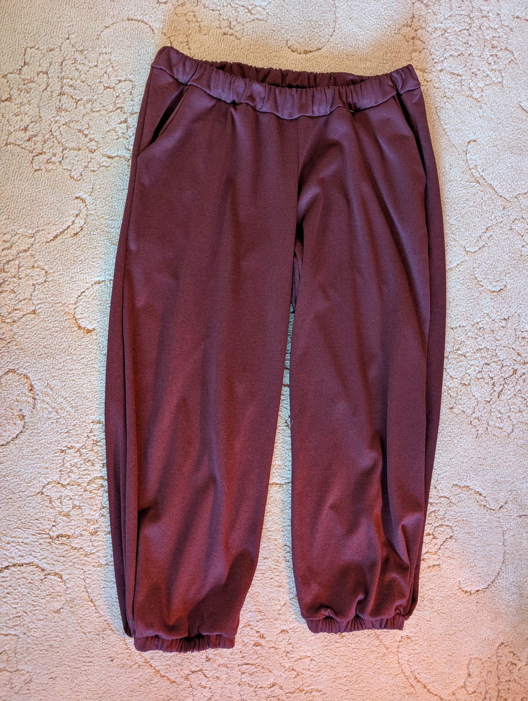 Customer photo review of Wine Melange Sweatshirt Fabric