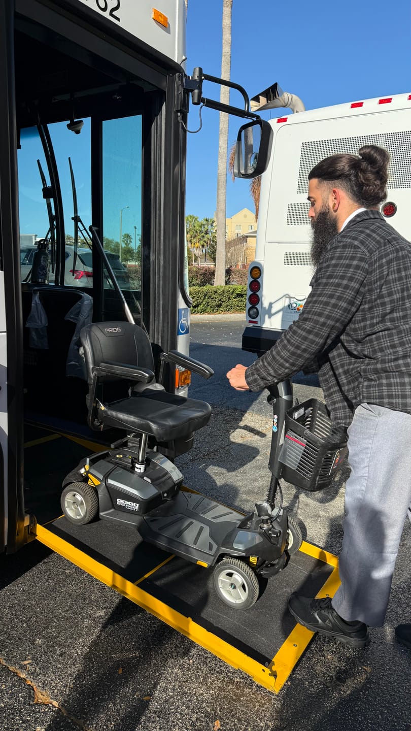 Customer photo review of Multiday Mobility & ECV Foldable Travel Scooter Rental 300 Pound Capacity (3 or more days)