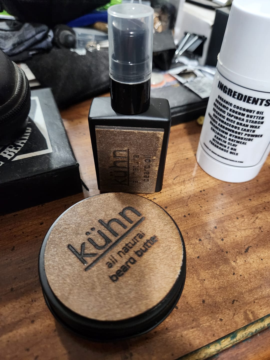 Customer photo review of All Natual Beard Oil | 1oz | Pump Top